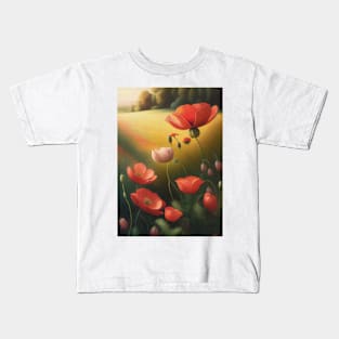 Field Of Poppies Kids T-Shirt